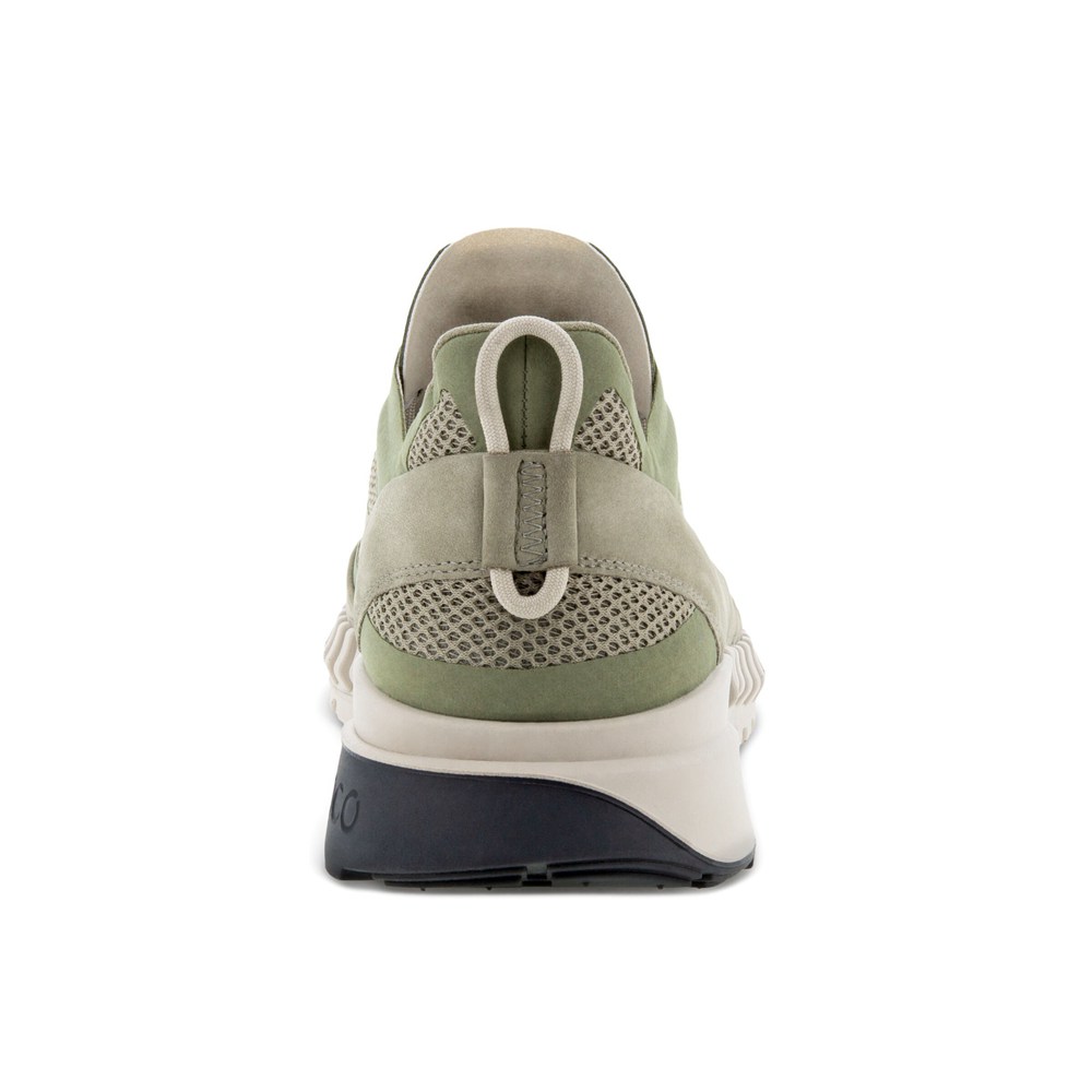 ECCO Mens Sneakers Olive - Zipflex Low Tex - MXF-631429